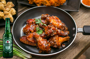 1 Beer with Chicken wings